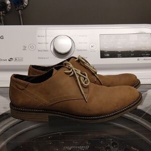 Logan Hill Tan Leather Oxford Shoes